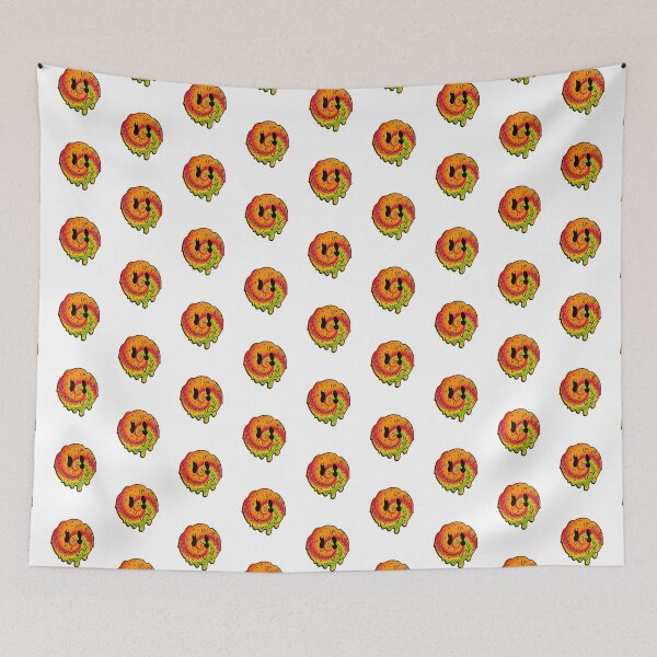 Item preview, Tiedye trippy melting smile emoji designed and sold by Beeroclock.
