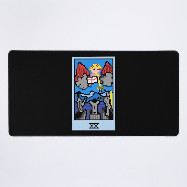 Item preview, Wait, is this pixel art tarot? Black - Major Arcana 'Judgement' (Design for T-shirt, stickers and other accessories) designed and sold by Pixel Waite.
