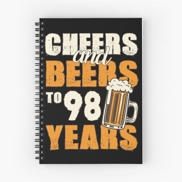 Artikelvorschau, Cheers and Beers bis 98 Jahre, lustiges Geburtstagsgeschenk entworfen und verkauft von HeavyStyle.