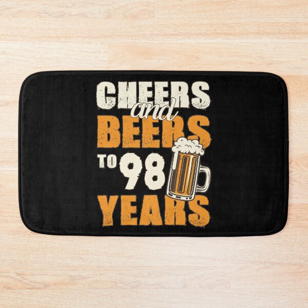 Item preview, Cheers and Beers to 98 years, funny birthday gift designed and sold by HeavyStyle.