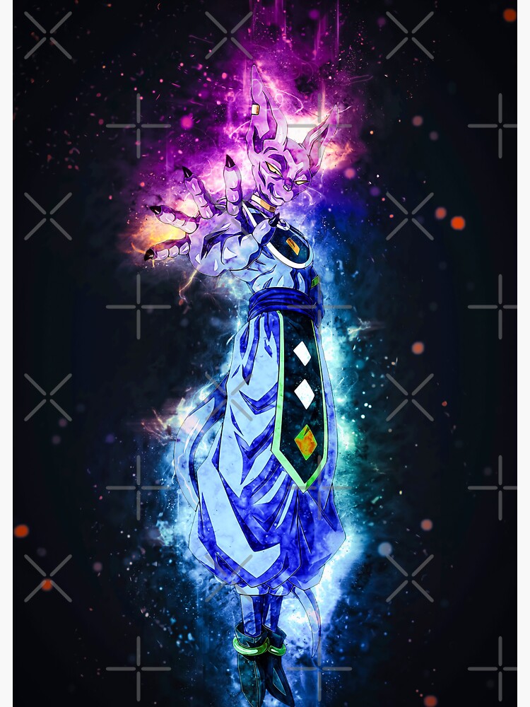 Beerus Dragon Ball Anime Sticker For Sale By Spacefoxart Redbubble 7079