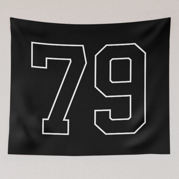 Item preview, Black Number 79 lucky sports jersey seventy nine designed and sold by HeavyStyle.
