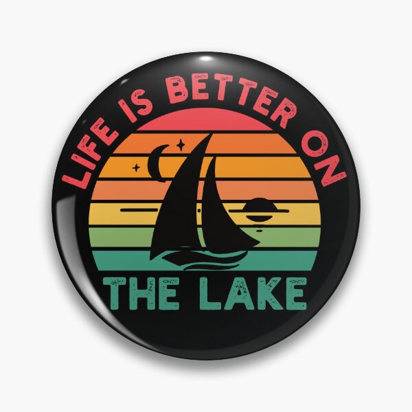 Item preview, Life Is Better On The Lake - Retro Sailing Yacht - Lake Vacation Lover designed and sold by Adexyl.
