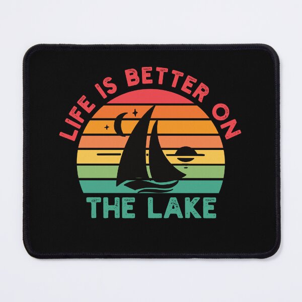 Item preview, Life Is Better On The Lake - Retro Sailing Yacht - Lake Vacation Lover designed and sold by Adexyl.