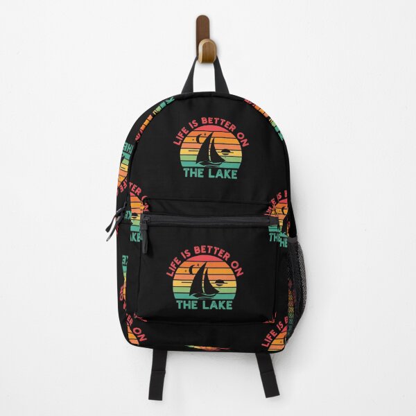 Item preview, Life Is Better On The Lake - Retro Sailing Yacht - Lake Vacation Lover designed and sold by Adexyl.