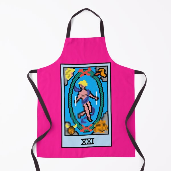 Item preview, Wait, is this pixel art tarot? Pink - Major Arcana 'The World' (Design for T-shirt, stickers and other accessories) designed and sold by Pixel Waite.