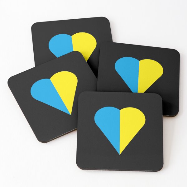 Item preview, Ukraine Heart Design Peace in Blue and Yellow designed and sold by SleepingSlothDE.