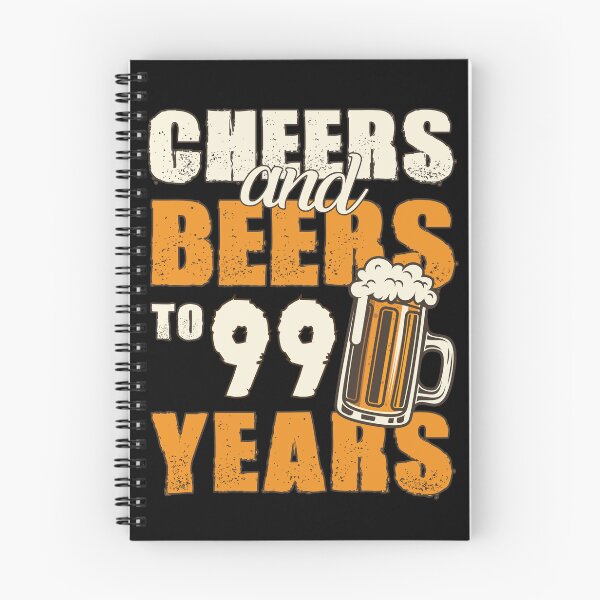 Item preview, Cheers and Beers to 99 years, funny birthday gift designed and sold by HeavyStyle.