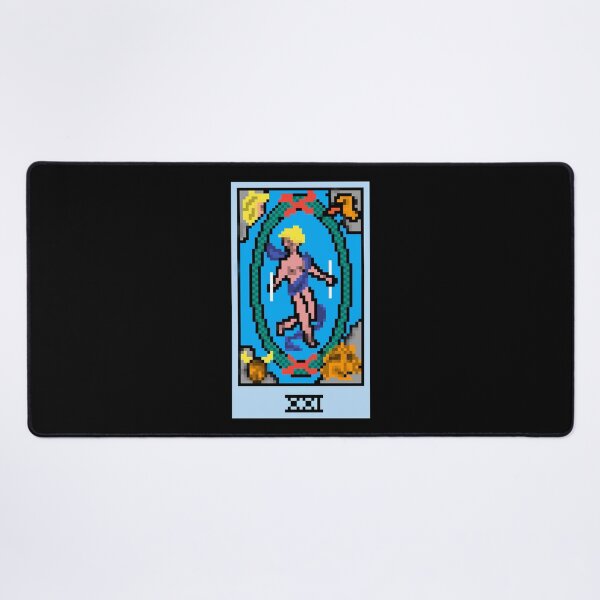 Item preview, Wait, is this pixel art tarot? Black - Major Arcana 'The World' (Design for T-shirt, stickers and other accessories) designed and sold by Pixel Waite.