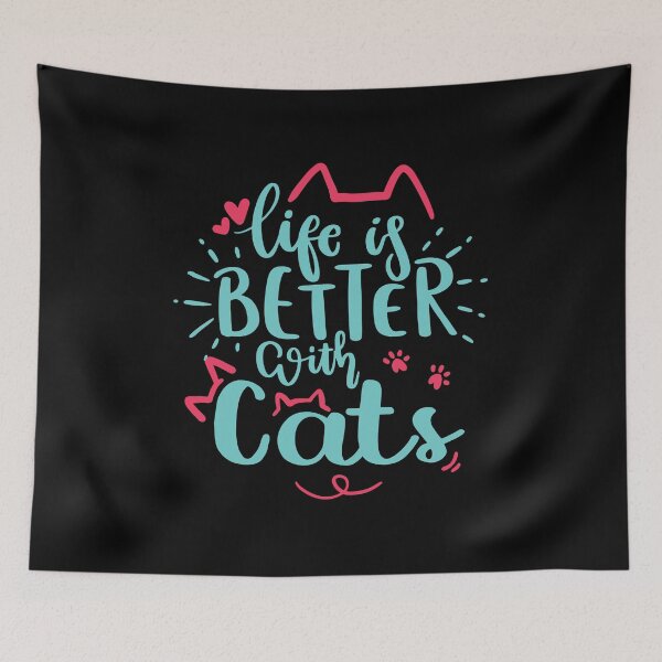Item preview, Life is Better with Cats - Funny Cat Lover - Kitten Meow designed and sold by Adexyl.