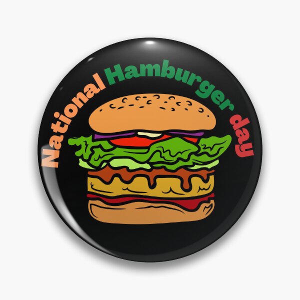 Artikelvorschau, Nationaler Hamburger-Tag! Schöne Designs zum Nationalen Hamburger-Tag! (in schwarzer Farbe) entworfen und verkauft von byskillbytalent.