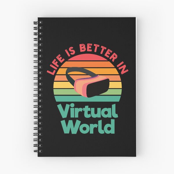 Item preview, Life is Better in the Virtual World - VR Virtual Reality Streamer Retro Gamer designed and sold by Adexyl.