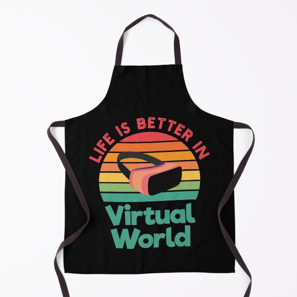 Item preview, Life is Better in the Virtual World - VR Virtual Reality Streamer Retro Gamer designed and sold by Adexyl.