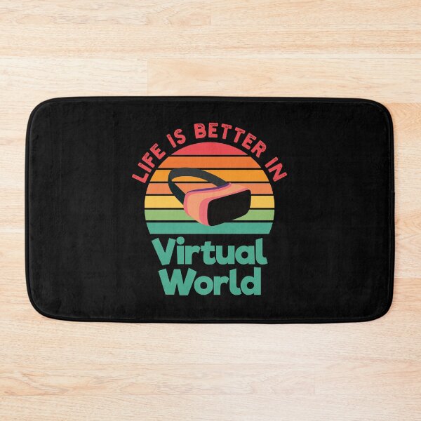 Item preview, Life is Better in the Virtual World - VR Virtual Reality Streamer Retro Gamer designed and sold by Adexyl.