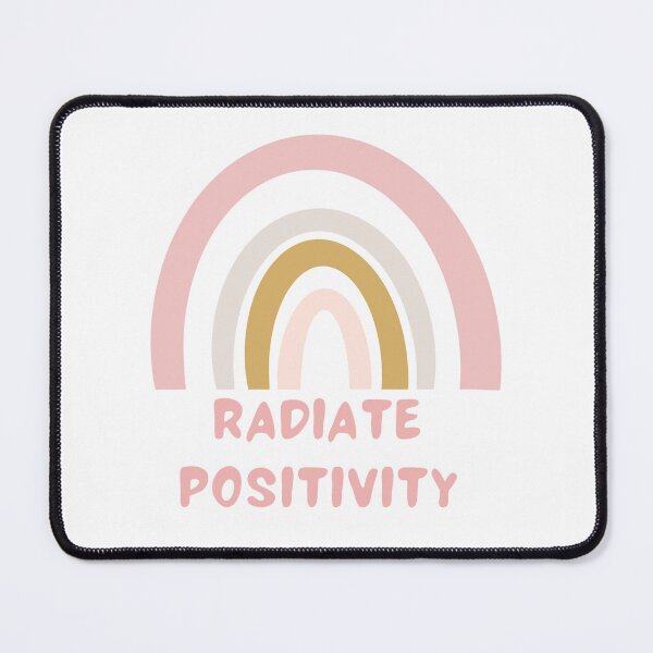 Item preview, radiate Positivity, pink rainbow positive affirmation designed and sold by Beeroclock.