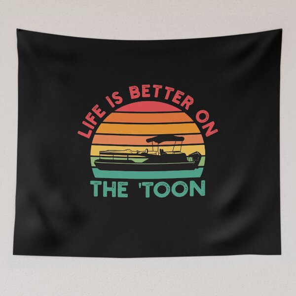 Item preview, Life is Better on the Toon - Retro Pontoon Boat Lover - Boating Dad designed and sold by Adexyl.