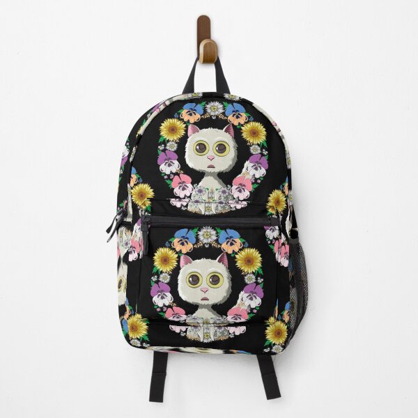 Item preview, Cute Cat Kawaii Anime Sunflower Floral Cat Lover Pop Art designed and sold by r-silver.