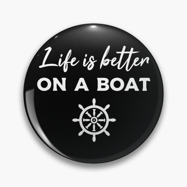 Item preview, Life is Better on a Boat - Funny Boating Boat Lover - Retro Boater Captain designed and sold by Adexyl.