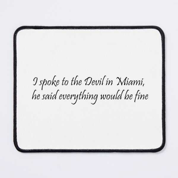 Item preview, I spoke to the Devil in Miami | XXXTentacion designed and sold by Angband99.