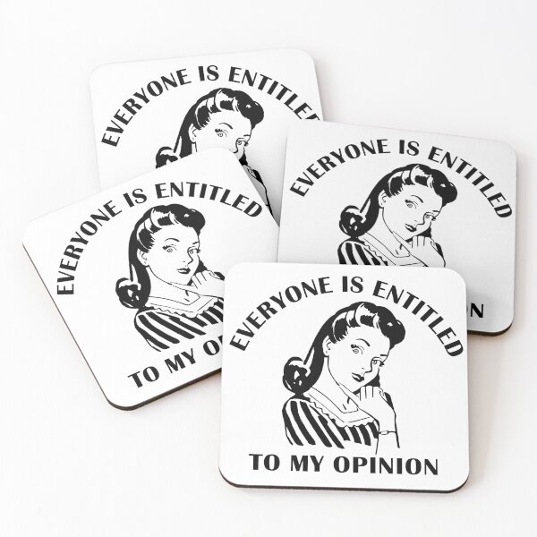 Item preview, Everyone is Entitled to My Opinion Retro Vintage Look designed and sold by SomeDesignThing.