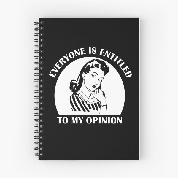 Item preview, Everyone is Entitled to My Opinion Retro Vintage Look White Text designed and sold by SomeDesignThing.