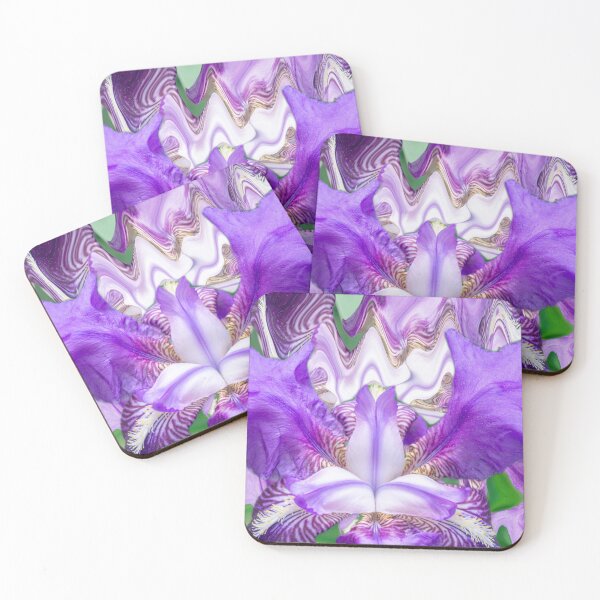 Item preview, Purple iris - close up on abstract background - floral art designed and sold by MarionsArt.