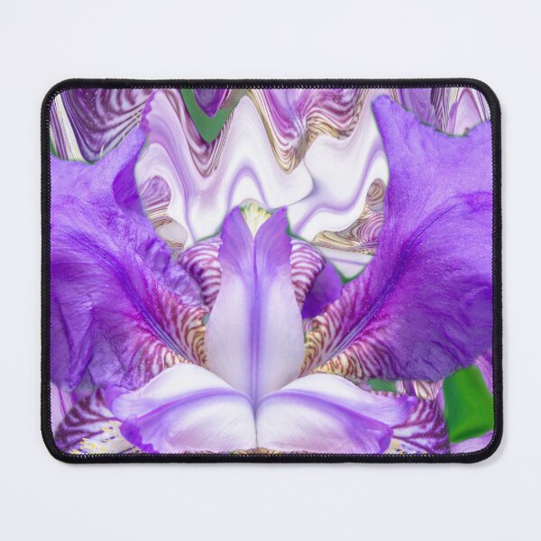 Item preview, Purple iris - close up on abstract background - floral art designed and sold by MarionsArt.