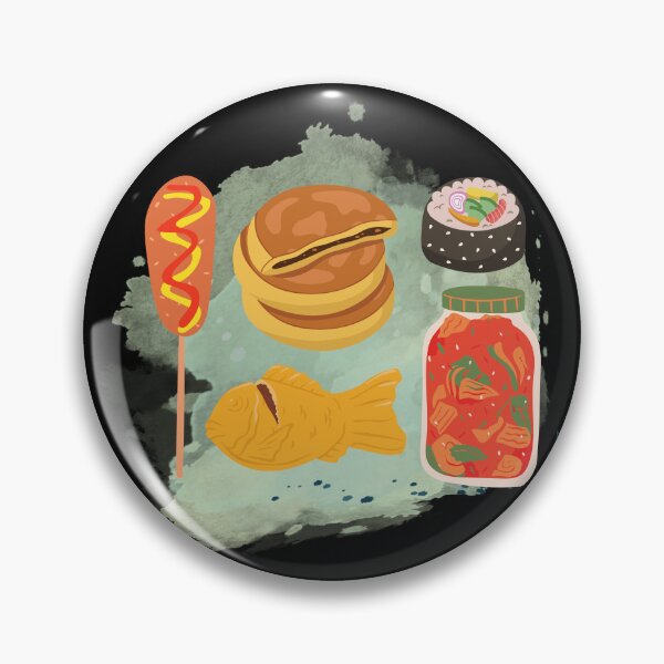 Item preview, Corn dog, Bungeoppang, Kimchi, Kimbap, Hotteok, Korean Food designed and sold by Keffy.