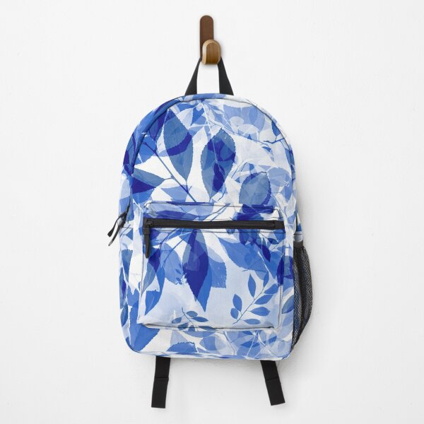 Item preview, Abstract Blue and White Leaves designed and sold by Cato99.