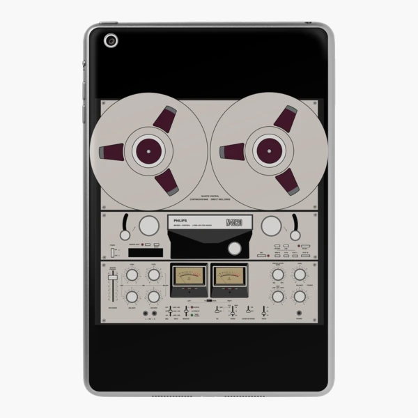 Vintage tape sound recorder reel to reel  iPad Case & Skin for