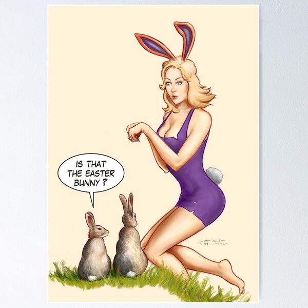 Item preview, Rose playing the Easter Bunny designed and sold by Anton Van Dort.