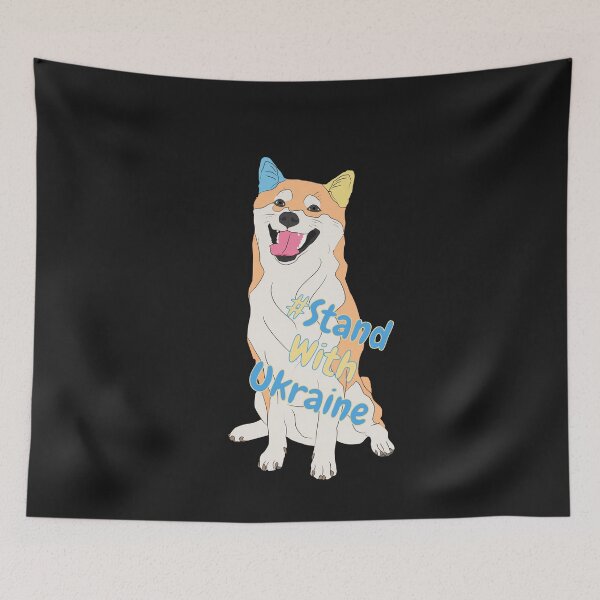 Item preview, Dog art Shiba Inu Dog #StandwithUkraine designed and sold by Anastasiia87.