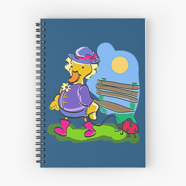 Item preview, Cute Duck Walking Her Pet Ladybug in the Park designed and sold by evisionarts.