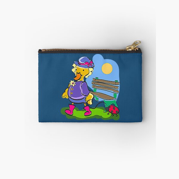 Item preview, Cute Duck Walking Her Pet Ladybug in the Park designed and sold by evisionarts.