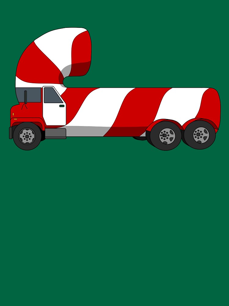 Candy Cane Truck T Shirt By Leelahenry Redbubble 3526