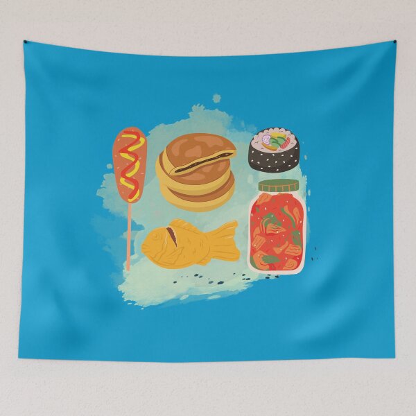 Item preview, Perro de maíz, Bungeoppang, Kimchi, Kimbap, Hotteok, Comida Coreana designed and sold by Keffy.
