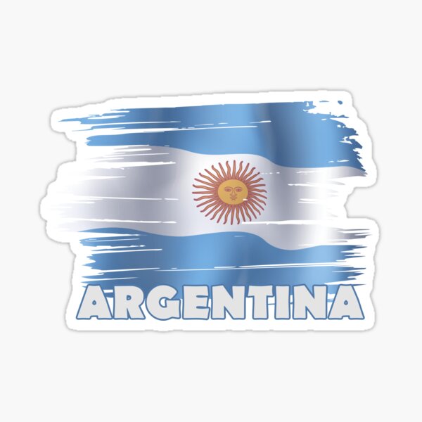 Argentina country shield flag sticker vinyl decal 