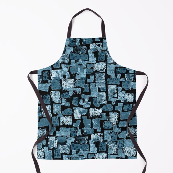 Item preview, Mix media geometric mosaic stamps on black seamless patterns designed and sold by AleFairyland.