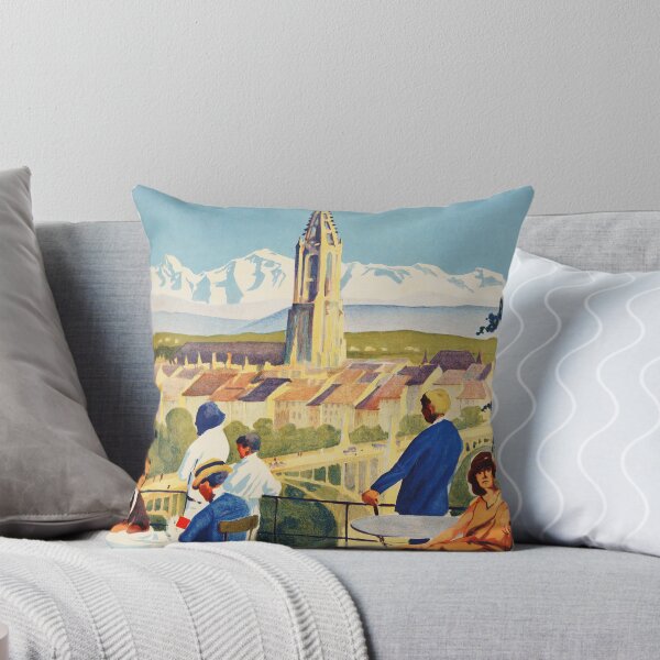 Aperçu de l'œuvre BERNE SUISSE Vue Du Kursaal 1930 Vintage Voyage Tourisme Poster créée et vendue par retroposters.