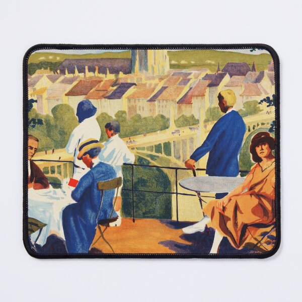 Item preview, BERNE SUISSE Vue Du Kursaal 1930 Vintage Travel Tourism Poster designed and sold by retroposters.
