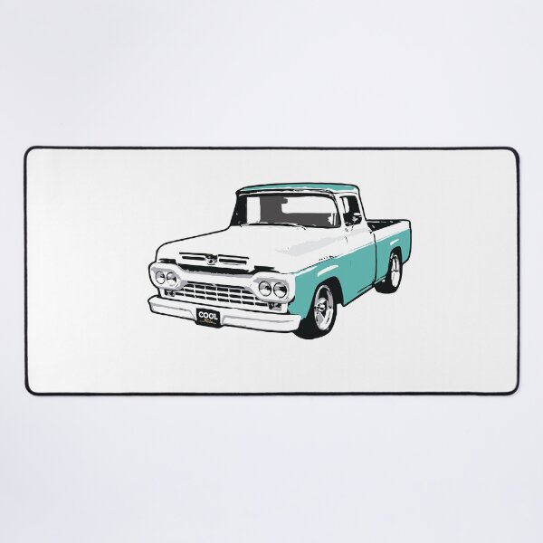 Item preview, White & Acqua 50s F Truck designed and sold by CoolRide.