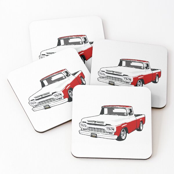 Item preview, Red & White  50s F Truck designed and sold by CoolRide.