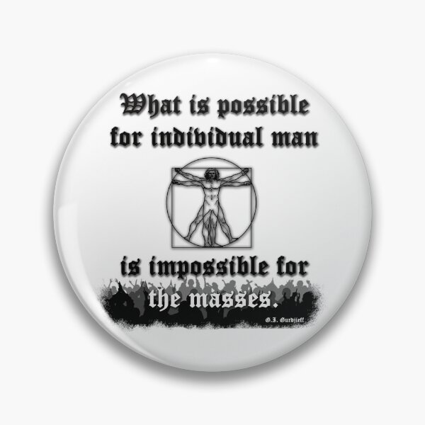 Item preview, Quote from Gurdjieff on man growth designed and sold by WanderingGraha.