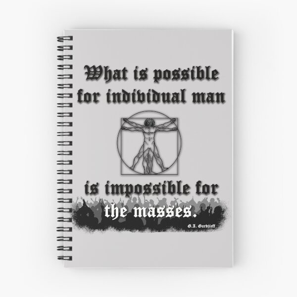 Item preview, Quote from Gurdjieff on man growth designed and sold by WanderingGraha.
