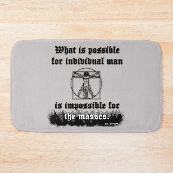Item preview, Quote from Gurdjieff on man growth designed and sold by WanderingGraha.