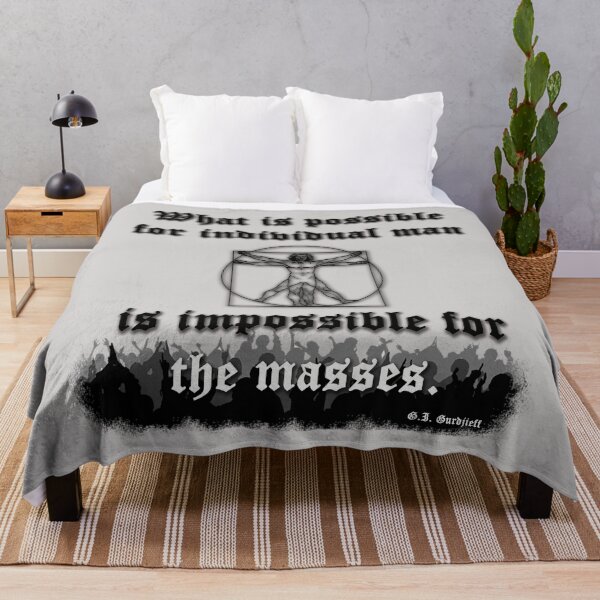 Item preview, Quote from Gurdjieff on man growth designed and sold by WanderingGraha.