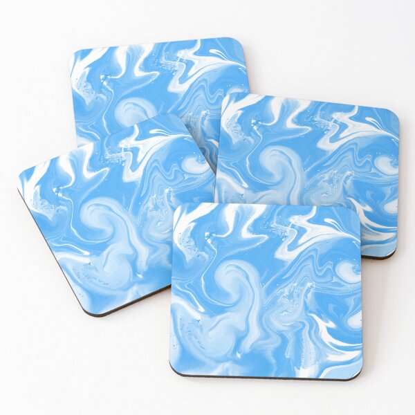 Item preview, Blue sky marbled pattern designed and sold by thephoenixsoul.