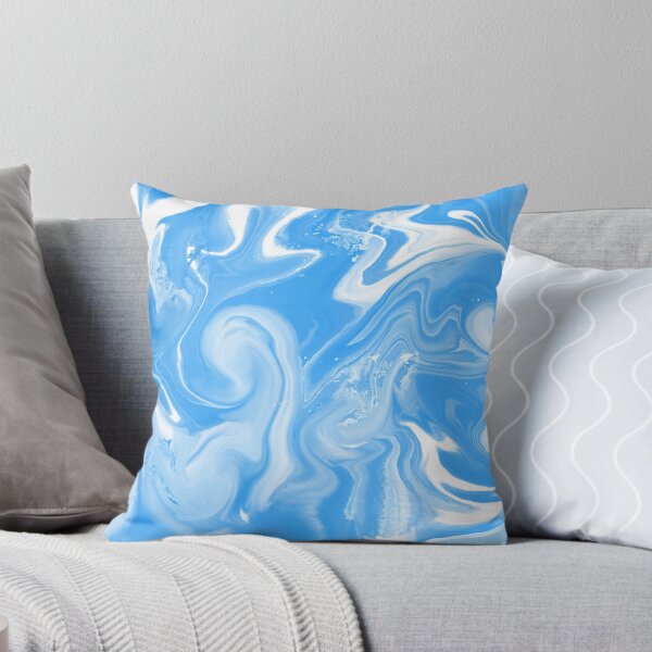 Item preview, Blue sky marbled pattern designed and sold by thephoenixsoul.