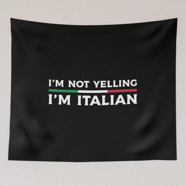 Item preview, Funny Italian Gift: I'm Not Yelling, I'm Italian - Sicilian - Italy Pride designed and sold by Adexyl.