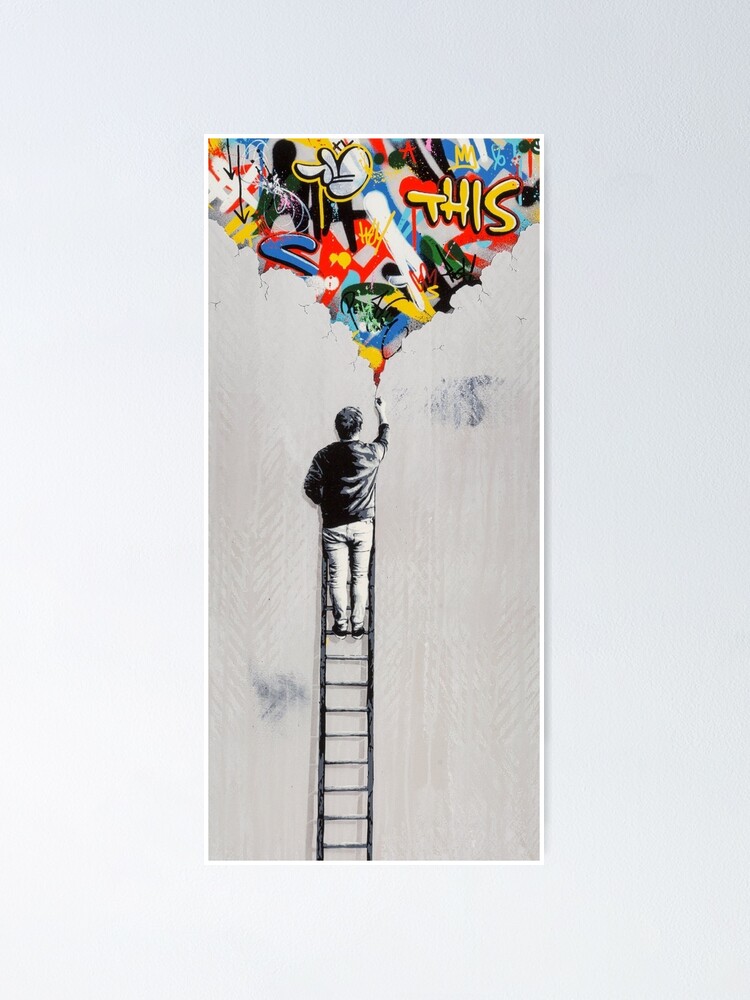 Thumbnail 1 of 3, Poster, The Crack - Martin Whatson - Ladder designed and sold by Teecha.